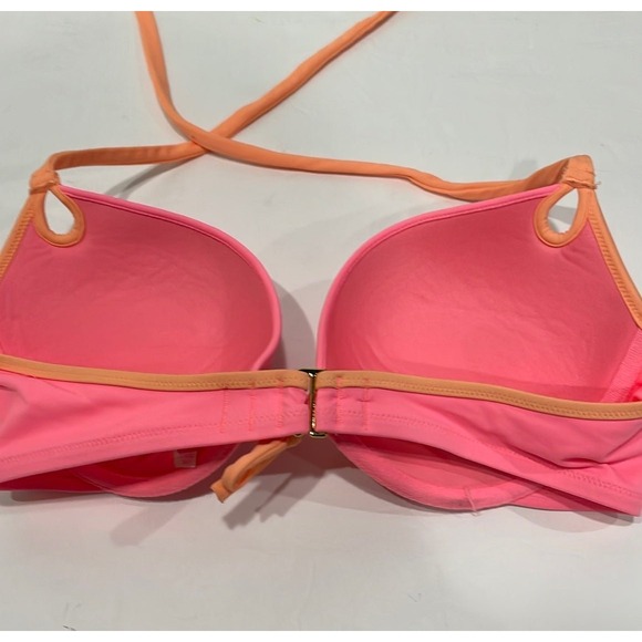 Victoria's Secret pink‎ and Orange Bikini Swim top size 36C - Picture 5 of 7